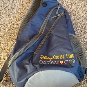 Disney Cruise Line Castaway Club Blue Crossbody Bag